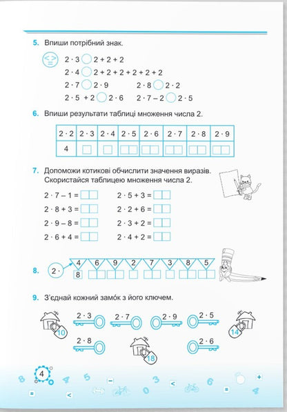 Learning The Multiplication Table Is Easy! / Вивчаю таблицю множення легко! Myroslava Kozak, Olga Korchevskaya / Мирослава Козак, Ольга Корчевская 9789660742802-3
