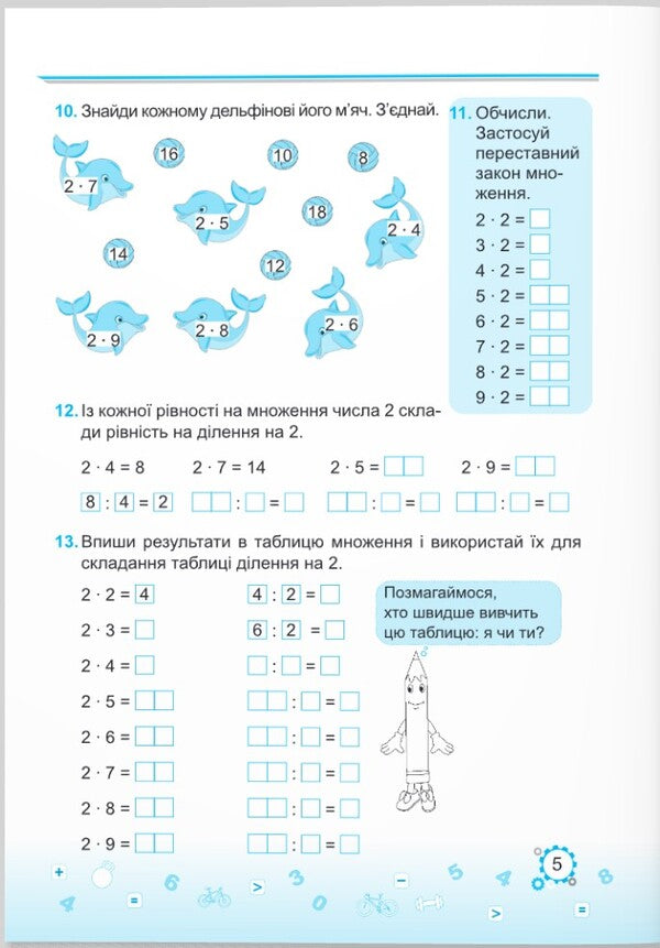 Learning The Multiplication Table Is Easy! / Вивчаю таблицю множення легко! Myroslava Kozak, Olga Korchevskaya / Мирослава Козак, Ольга Корчевская 9789660742802-4