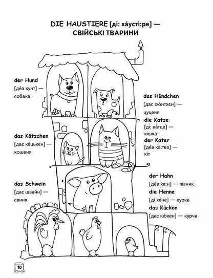 Leichtes Deutsch. Erstes Buch. For children 4-9 years old studying German / Leichtes Deutsch. Erstes Buch. Дітям 4-9 років, що вивчають німецьку Василий Федиенко 978-966-429-006-4-3