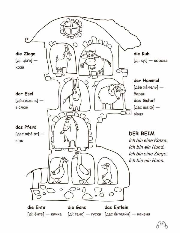 Leichtes Deutsch. Erstes Buch. For children 4-9 years old studying German / Leichtes Deutsch. Erstes Buch. Дітям 4-9 років, що вивчають німецьку Василий Федиенко 978-966-429-006-4-4