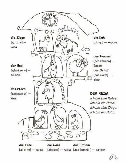 Leichtes Deutsch. Erstes Buch. For children 4-9 years old studying German / Leichtes Deutsch. Erstes Buch. Дітям 4-9 років, що вивчають німецьку Василий Федиенко 978-966-429-006-4-4