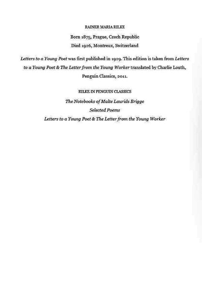 Letters To A Young Poet Rainer Maria Rilke / Райнер Мария Рильке 9780241252055-4