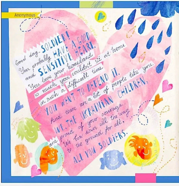Letters to the war. Children write to soldiers. Letter on the War. Children Write to Soldiers / Листи на війну. Діти пишуть солдатам. Letter on the War. Children Write to Soldiers  978-617-8214-00-5-3
