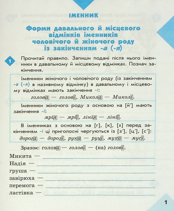 Literary 4th grade Notebook for successful acquisition of spelling and punctuation skills / Грамотійко. 4 клас. Зошит для успішного набуття орфографічних та пунктуаційних навичок Наталья Воскресенская, Екатерина Воскресенская 9786170971777-3