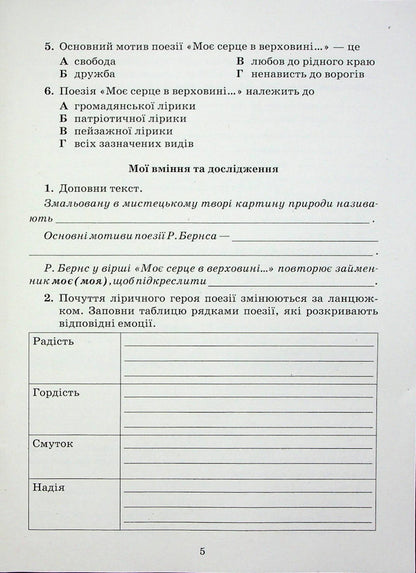 Literature (Ukrainian and foreign). 5th grade Notebook of my achievements. In 2 parts. Part 2 / Література (українська та зарубіжна). 5 клас. Зошит моїх досягнень. У 2-х частинах. Частина 2 Тамила Яценко, Ирина Тригуб, Галина Ивашина 978-966-349-961-1-4