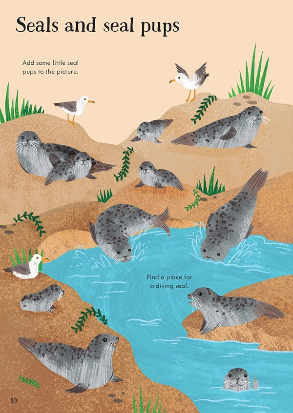 Little First Stickers Seashore Jessica Greenwell / Джессика Гринвелл 9781474968225-4