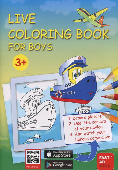 Live Coloring Book for Boys / Live Coloring Book for Boys  978-617-7625-45-1-1
