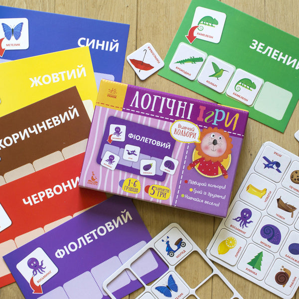 Logical games. Study the colors / Логічні ігри. Вивчай кольори  9789667489410-3