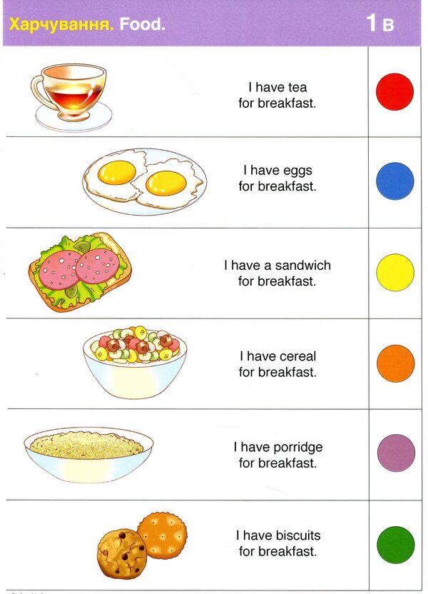 Logico Primo Card Set. Food. 1st class / Набір карток Logico Primo. Food. 1 клас Татьяна Богатырева -4