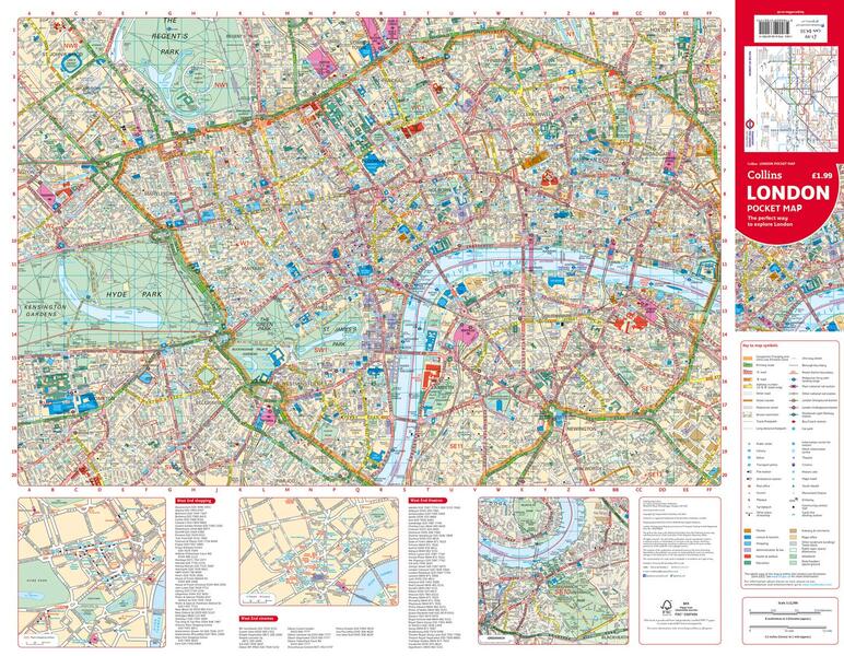 London Pocket Map / London Pocket Map  9780008370015-4
