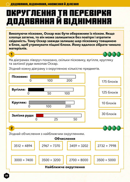 MINECRAFT.Math.The official guide.8-9 years old / MINECRAFT. Математика. Офіційний посібник. 8-9 років Брэд Томпсон, Дэн Липскомб 978-617-5230-21-3-4