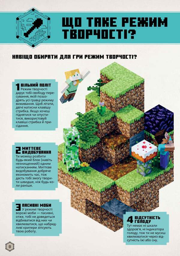 MINECRAFT. Guide To Creative Mode / MINECRAFT. Посібник з творчого режиму Thomas McBrain / Томас Макбраєн 9786175231524-2