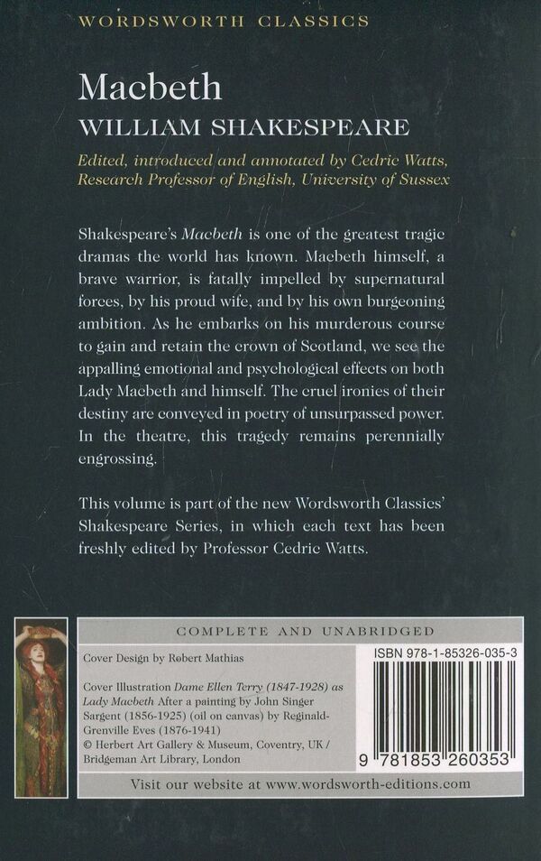 Macbeth William Shakespeare / Уильям Шекспир 9781853260353-2