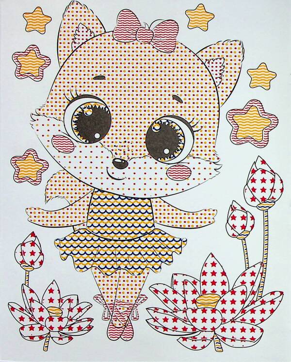 Magic coloring pages. + Bright stickers. Little girl / Магічні розмальовки. + Яскраві наліпки. Дівчатка  482-307-614-880-5-2