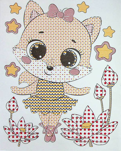 Magic coloring pages. + Bright stickers. Little girl / Магічні розмальовки. + Яскраві наліпки. Дівчатка  482-307-614-880-5-2