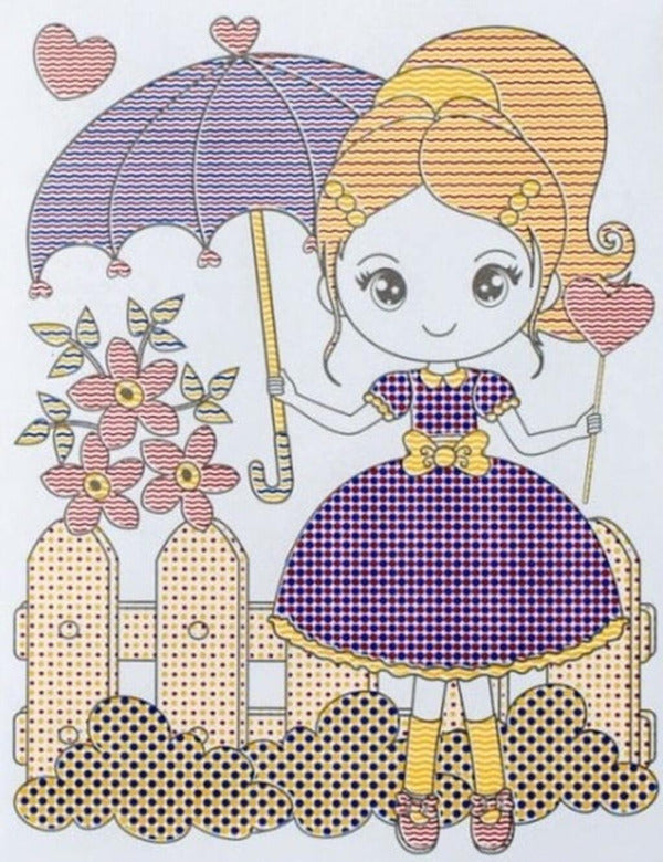 Magical Coloring Pages + Bright Stickers. Little Girl / Магічні розмальовки + яскраві наліпки. Дівчатка / Author not specified 4826477788953-4