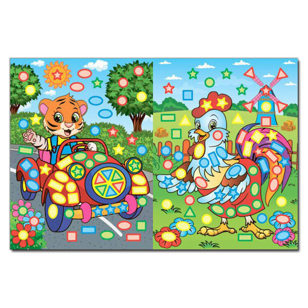 Magical Mosaic With Stickers Blue - Чарвна мозака з налпками Синя - Author not specified 9786175367537-2