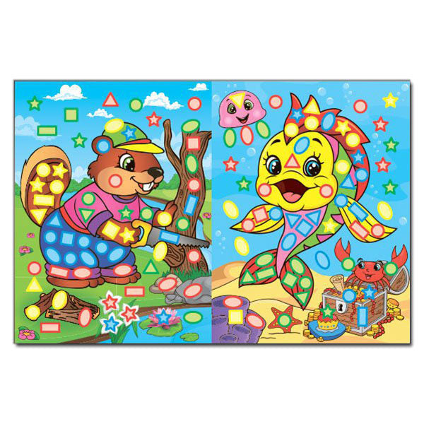Magical Mosaic With Stickers Blue - Чарвна мозака з налпками Синя - Author not specified 9786175367537-3