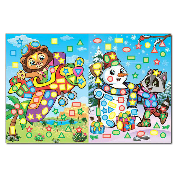 Magical Mosaic With Stickers Green - Чарвна мозака з налпками Зелена - Author not specified 9786175367544-3
