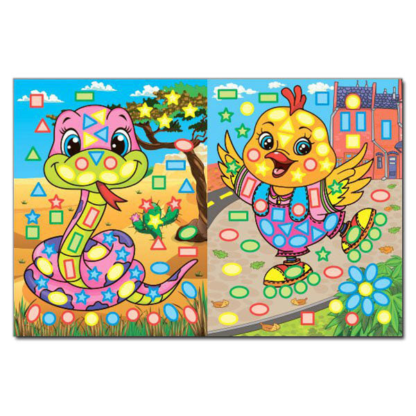 Magical Mosaic With Stickers Yellow - Чарвна мозака з налпками Жовта - Author not specified 9786175367513-3