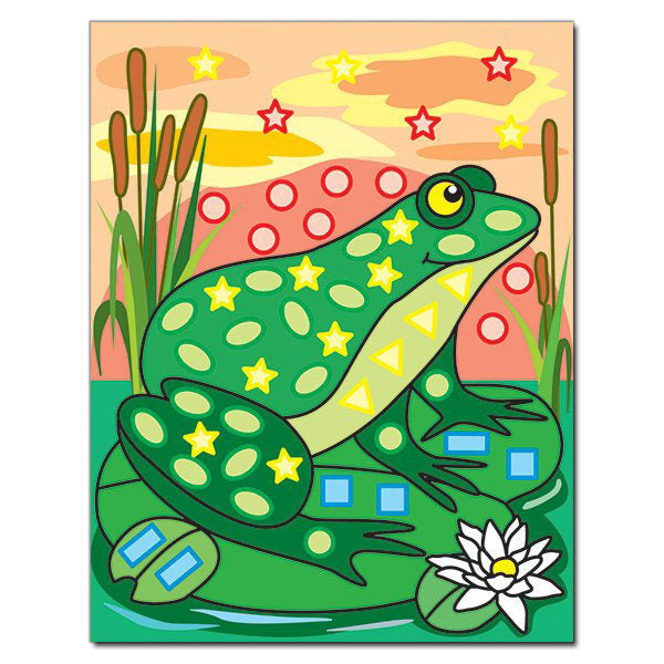 Magical mosaic with stickers. Frog / Чарівна мозаїка з наліпками. Жабка  978-617-536-210-5-3