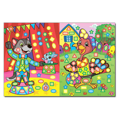 Magical mosaic with stickers. Red / Чарівна мозаїка з наліпками. Червона  978-617-536-752-0-4