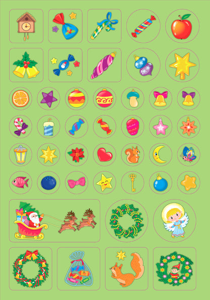 Magical stories. Festive decorative stickers / Чарівні історії. Святкові наліпки-прикрашалки  978-617-544-016-2-5
