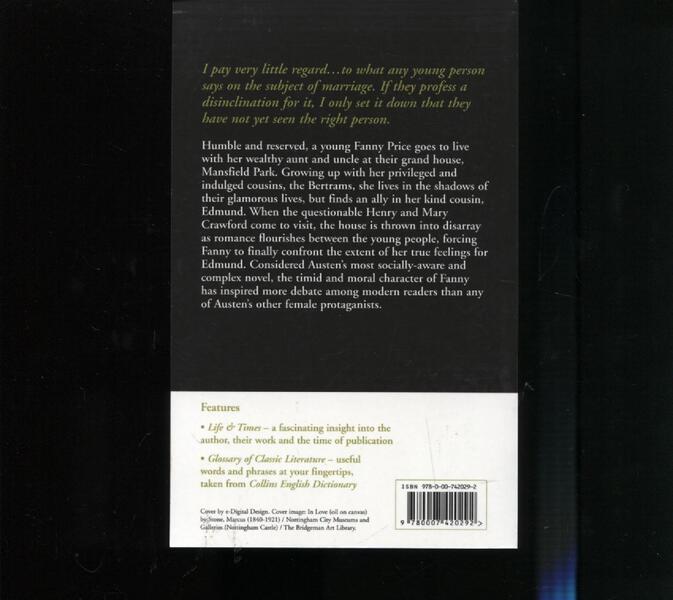 Mansfield Park / Mansfield Park Джейн Остин 978-0-00-742029-2-3