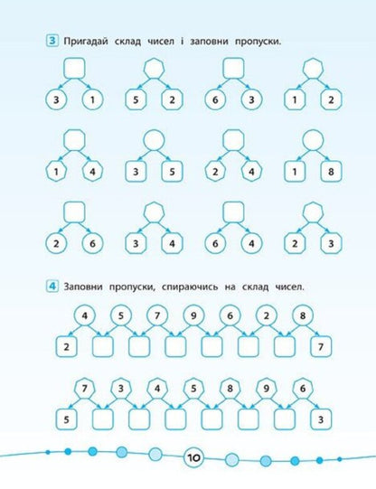 Math.Tests.1st class / Математика. Тести. 1 клас Юлия Сикора 978-966-284-580-8-4