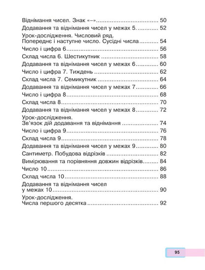 Math. 1St Class. Part 1 / Математика. 1 клас. Частина 1 Mark Bedenko, Natalya Budnaya / Марк Беденко, Наталія Будно 9789661068758-3