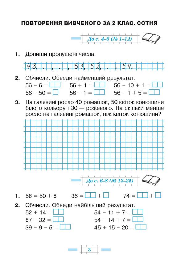 Math. 3Rd Grade A Workbook. In 2 Parts. Part 1. To The Textbook By N. O. Budnoi, M. V. Bedenko / Математика. 3 клас. Робочий зошит. У 2 частинах. Частина 1. До підручника Н. О. Будної, М. В. Беденко Natalya Budnaya, Mark Bedenko / Наталія Будна, Марк Беденко 9789661061780-5