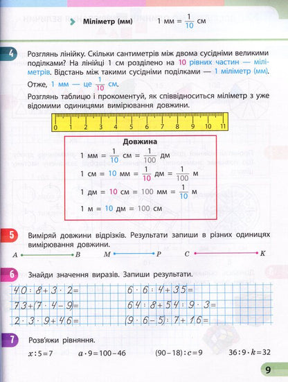 Math. 3rd grade Study notebook in 4 parts. Part 2 / Математика. 3 клас. Навчальний зошит у 4 частинах. Частина 2 Оксана Оноприенко, Светлана Скворцова 9786170965776-6