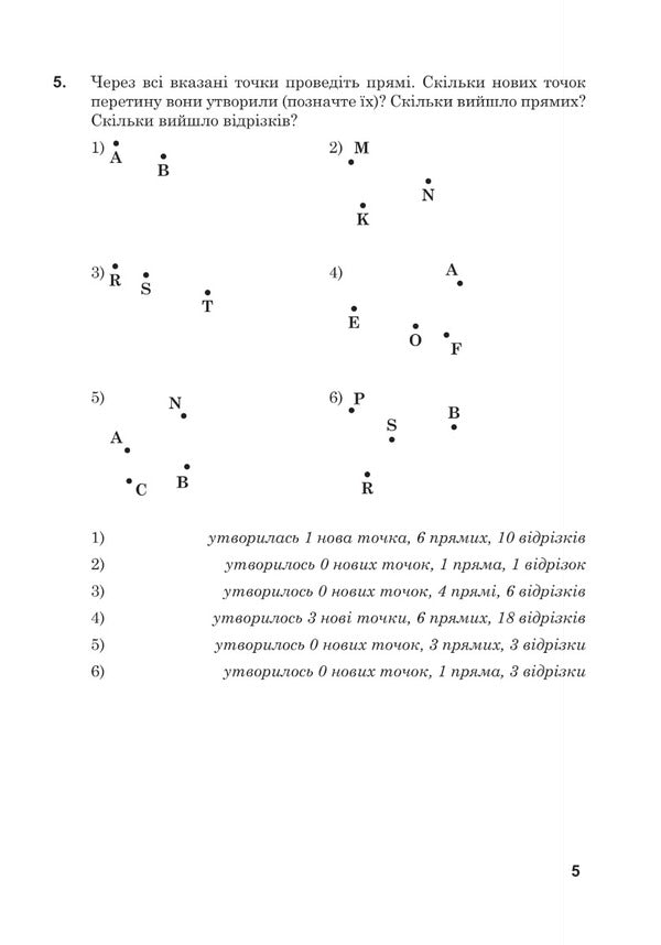 Math. 5Th Grade Workbook No. 7. Geometric Shapes / Математика. 5 клас. Робочий зошит № 7. Геометричні фігури Valentin Shevchuk / Валентин Шевчук 9789661068703-4