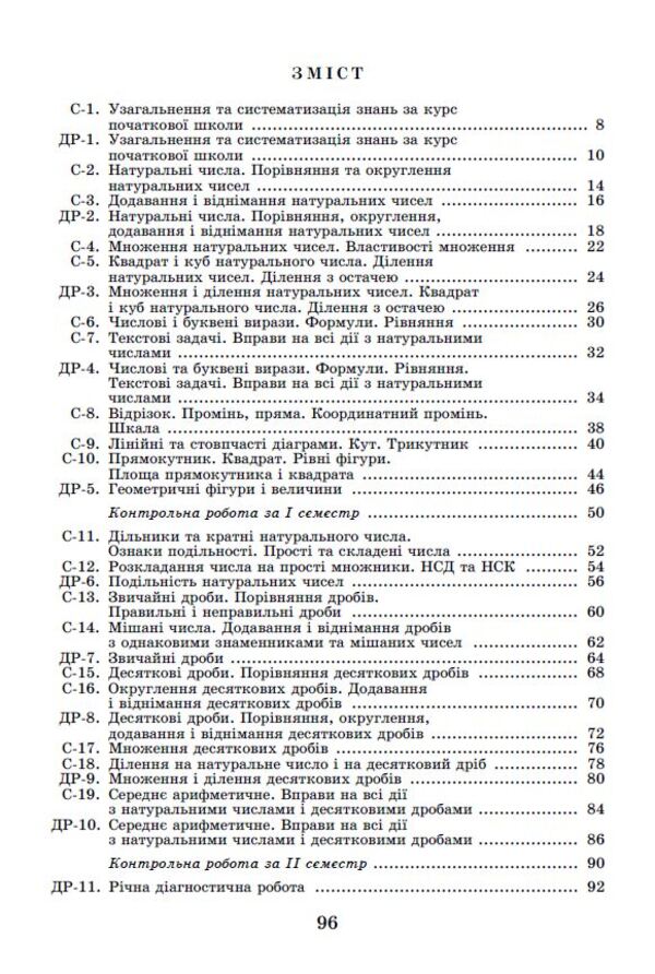 Math. 5th grade Independent and diagnostic works / Математика. 5 клас. Самостійні та діагностичні роботи Александр Истер 978-966-11-1306-9-3