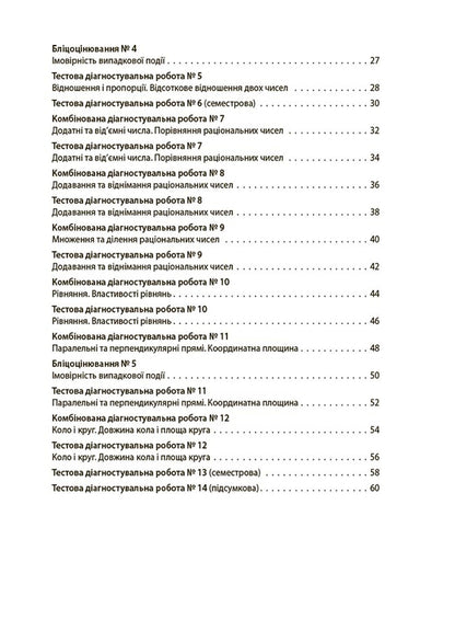 Math. 6th grade All diagnostic works / Математика. 6 клас. Усі діагностувальні роботи Ольга Старова 9786170041333-3