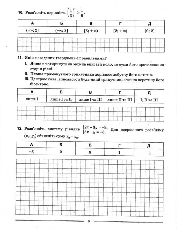 Math. Test tasks 2022 / Математика. Тестові завдання 2022 Александр Каплун 978-966-939-975-5-6