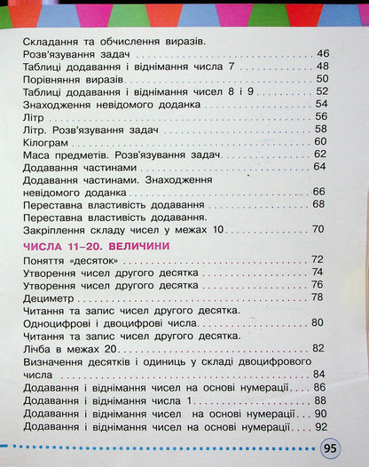 Math. Tutorial. 1st class. In 3 parts. Part 2 / Математика. Навчальний посібник. 1 клас. У 3-х частинах. Частина 2 Михаил Богданович, Антонина Назаренко 978-617-00-4199-9-4