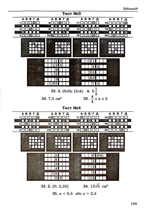 Mathematical simulator. To prepare for the ZNO and DPA / Математичний тренажер. Для підготовки до ЗНО та ДПА Александр Истер 978-617-539-319-2-3