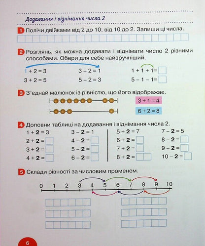 Mathematics. 1St Grade. Tutorial. Part 2 / Математика. 1 клас. Навчальний посібник. Частина 2 Oksana Larina, Svetlana Logachevskaya / Oksana Larina, Svetlana logachevskaya 9789669454997-6