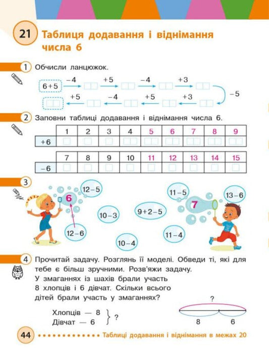 Mathematics. 2nd class. Study guide in 3 parts. Part 1 / Математика. 2 клас. Навчальний посібник у 3-х частинах. Частина 1 Михаил Богданович, Антонина Назаренко 9786170042613-2