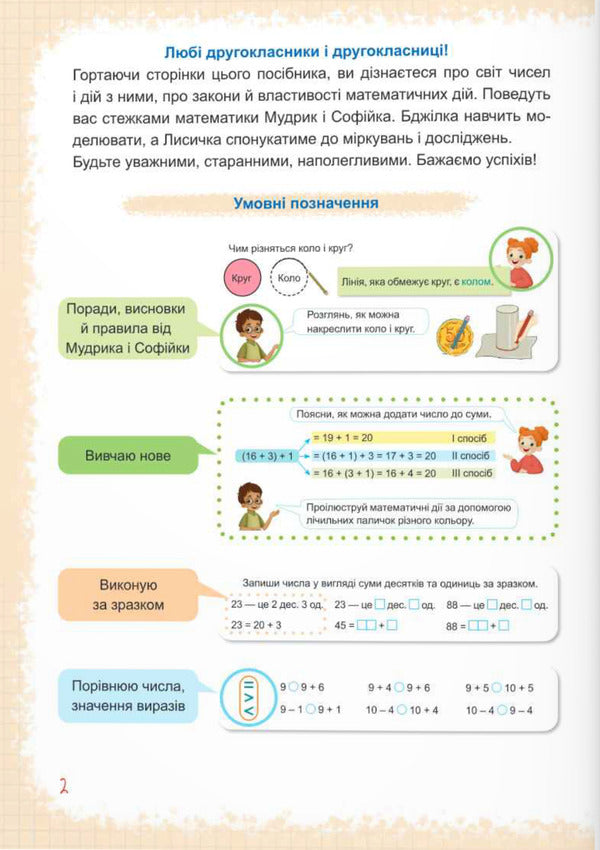 Mathematics. 2nd class. Study guide in 3 parts. Part 1 / Математика. 2 клас. Навчальний посібник у 3-х частинах. Частина 1 Антонина Заика, Светлана Тарнавская 9789660742727-2