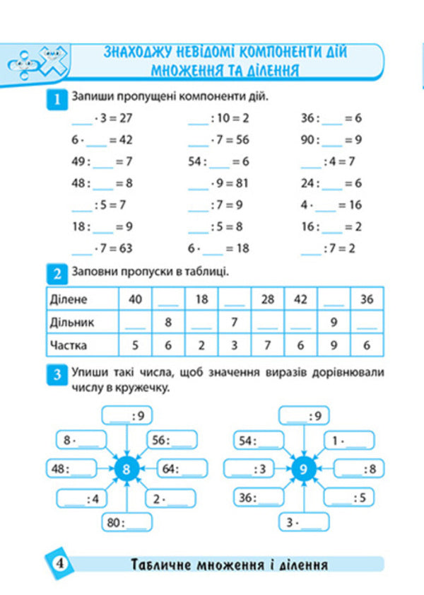 Mathematics. 3Rd Grade - Математика. 3 клас Oksana Allina - Оксана Аллна 9786175244609-4