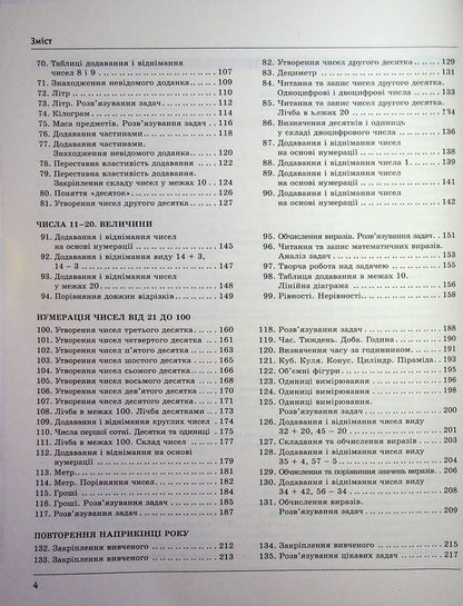Mathematics. Development of lessons. 1st class / Математика. Розробки уроків. 1 клас Ксения Шевченко, Галина Щербак 9786170044181-5