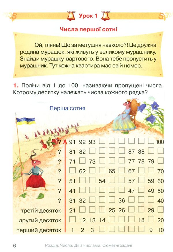 Mathematics. Grade 2. Part 1 / Математика. 2 клас. Частина 1 Olga Gis, Irina Filiak / Ольга Гіс, Ірина Філяак 9786170927224-6