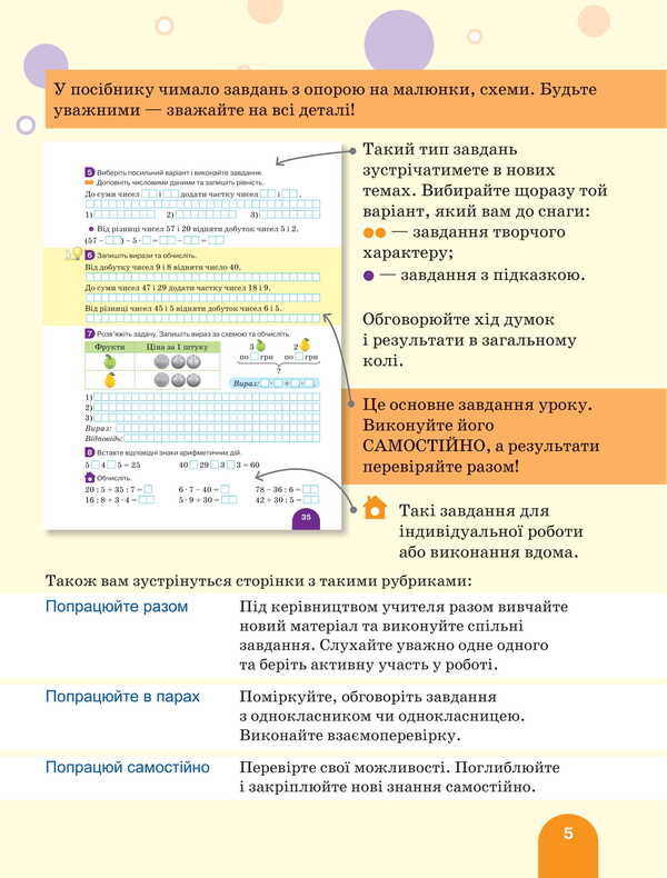 Mathematics. Grade 3. Manual. Part 1 / Математика. 3 клас. Посібник. Частина 1 Svetlana Logachevskaya, Oksana Larina / Svetlana logachevskaya, Oksana larina 9789669455253-4