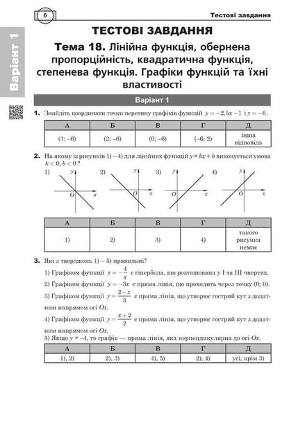 Mathematics. NMT Comprehensive Edition. Part II. Algebra And Beginnings Of Analysis. ZNO And NMT. 2026 / Математика. НМТ. Комплексне видання. Частина ІІ. Алгебра і початки аналізу. ЗНО і НМТ. 2026 Igor Klochko / Ігор Клочко 9789661093170-5