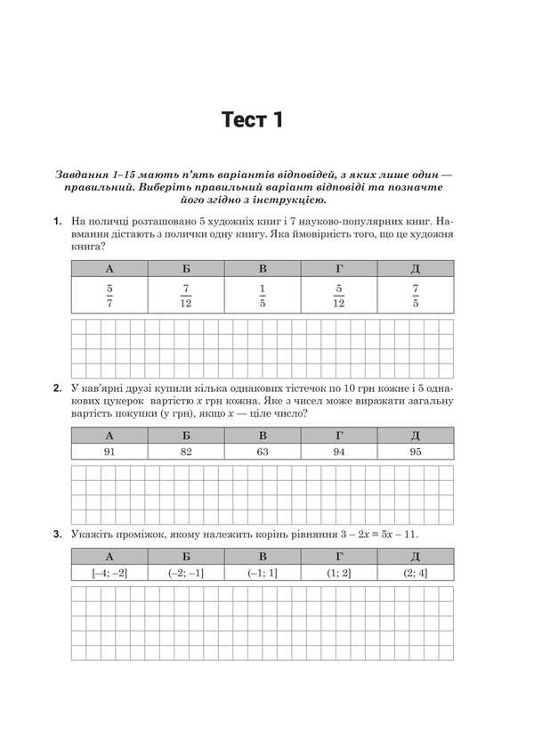 Mathematics. National Multi-Subject Test. NMT ZNO 2026 / Математика. Національний мультипредметний тест. НМТ ЗНО 2026 Igor Klochko / Ігор Клочко 9789661093200-4