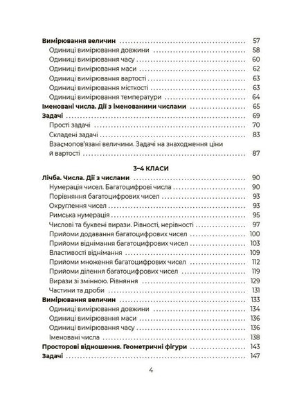 Mathematics. Schoolboy's Assistant. 1-4 Classes / Математика. Помічник школяра. 1-4 класи / Author not specified 9786170043917-3