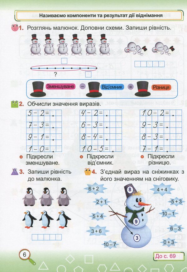 Mathematics. Workbook. 1St Class. Part 2 / Математика. Робочий зошит. 1 клас. Частина 2 Svetlana Tsybulskaya / Світлана Цибульська 9789660734463-5