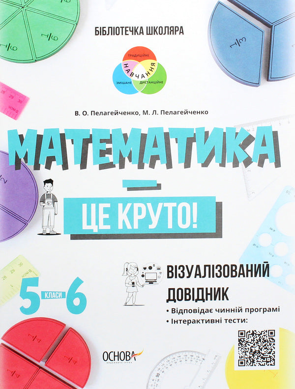 Mathematics Is Cool! Visualized Handbook. Grades 5-6 / Математика — це круто! Візуалізований довідник. 5–6 класи Nikolai Pelageychenko, Virutia Pelageychenko / Микола Пелагенко, Вікторія Пелагіченко 9786170039552-1